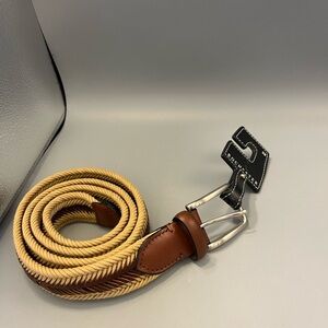 Mens NWT Rochester 38 / 85 Belt 2 Tone Weave Pattern SKU 2156969 No Holes.